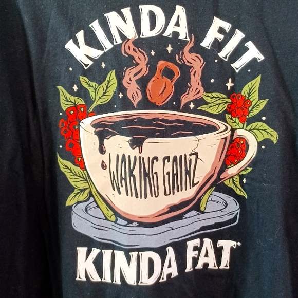 Walking Gainz Other - Walking Gainz Kinda Fit Kinda Fat T-shirt 2X